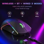 FFJ Wireless RGB Gaming Mouse - 24K DPI