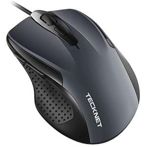 TECKNET USB Wired 6-Button Ergonomic Mouse