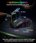 High Precision RGB Wired Gaming Mouse with 7 Buttons