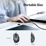 TECKNET USB Wired 6-Button Ergonomic Mouse