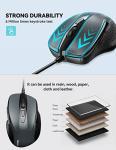 TECKNET USB Wired 6-Button Ergonomic Mouse