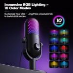 RGB USB Microphone for PC Gaming and Streaming