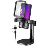 MAONO USB Gaming Microphone with RGB Lights