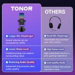 TONOR RGB Gaming Microphone for Xbox/PC