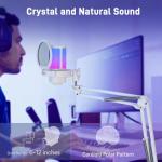 UHURU USB Gaming Microphone with RGB and Noise Cancellation