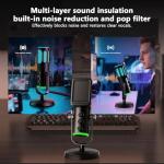 PUPGSIS USB Condenser Mic for Gaming and Streaming