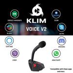 KLIM Voice V2 USB Gaming Microphone - Red
