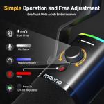 MAONO USB/XLR Dynamic Gaming Microphone with RGB