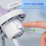 FEELWORLD VM1 White USB Gaming Microphone with RGB