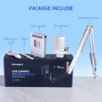 FEELWORLD VM1 White USB Gaming Microphone with RGB