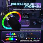 MAONO RGB Dynamic Gaming Microphone with Controls