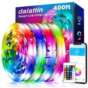400ft Smart LED Strip Lights with App Control