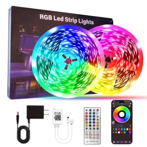 200 FT RGB LED Strip Lights with Remote Control