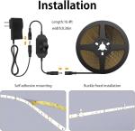 Onforu 16.4ft Dimmable LED Light Strip