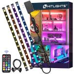 RGB LED Strip Lights with Remote - 4 Pre-Cut Lights