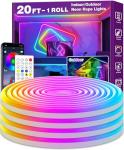 AILBTON 20Ft RGB Neon Rope Lights with App Control