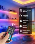 RGB LED Strip Lights with Remote - 4 Pre-Cut Lights