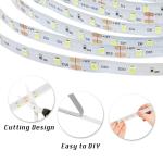 20ft Dimmable White LED Strip Lights for Gaming