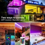 DAYBETTER 200 ft RGB LED Strip Lights with App Control