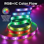 10ft Smart RGB LED Strip Lights - Sound Reactive