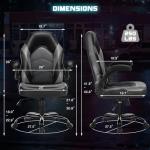 Ergonomic Gaming Chair with Flip-Up Armrests