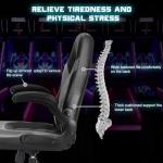 Ergonomic Gaming Chair with Flip-Up Armrests