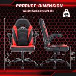 OLIXIS Big & Tall Ergonomic Gaming Chair Red