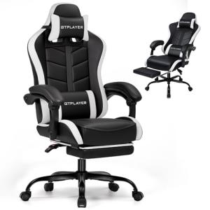 GTPLAYER Ergonomic Gaming Chair with Foot Rest