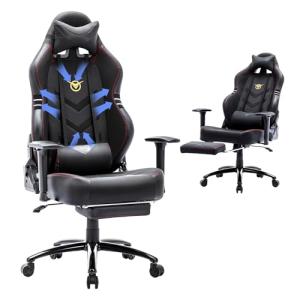Big and Tall Ergonomic Gaming Chair with Footrest