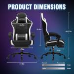 GTPLAYER Ergonomic Gaming Chair with Foot Rest
