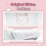 Cute Cat Ear Gaming Chair with Massage Support