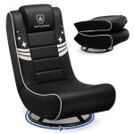 GTPLAYER Foldable Swivel Floor Gaming Chair - Gold