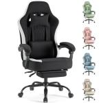 Sweetcrispy Ergonomic Gaming Chair with Footrest