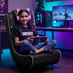 GTPLAYER Foldable Swivel Floor Gaming Chair - Gold