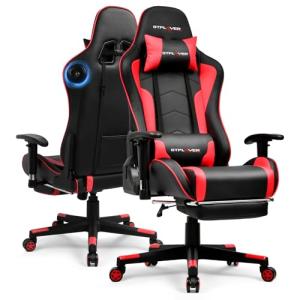 GTPLAYER Ergonomic Gaming Chair with Bluetooth Speakers
