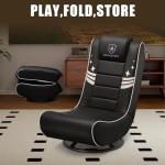 GTPLAYER Foldable Swivel Floor Gaming Chair - Gold