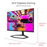 Sceptre 24.5-Inch Gaming Monitor 240Hz, Dual HDMI