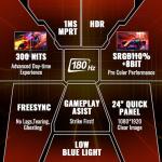 SANSUI 24-Inch 180Hz FreeSync Gaming Monitor