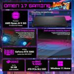 HP OMEN 17.3" RTX 5060 Gaming Laptop Bundle