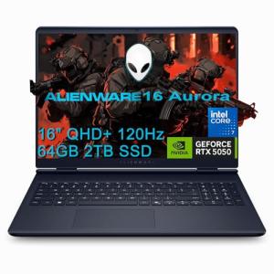 Alienware 16 Aurora Gaming Laptop - 120Hz, RTX 5050
