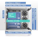 KEDIERS ATX Mid Tower Gaming Case with Glass