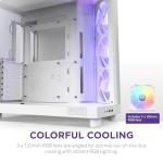 NZXT H6 Flow RGB Mid-Tower Case - White