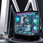 MUSETEX Mid Tower Gaming Case with ARGB Fans