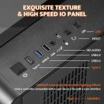 darkFlash Curved Mid-Tower PC Case with RGB Fans