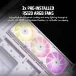 CORSAIR 3500X ARGB Mid-Tower PC Case - White