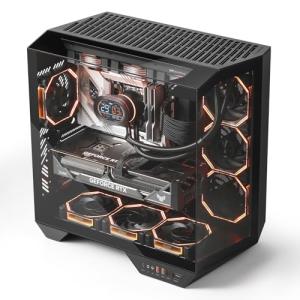 darkFlash Full-Tower Gaming PC Case with Glass