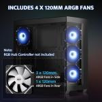 darkFlash ATX Mid-Tower Case with ARGB Fans