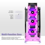 KEDIERS Pink ATX Mid Tower Gaming Case with Fans
