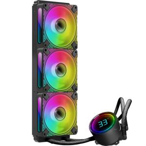 T-360MM Black ARGB Liquid CPU Cooler with Fans