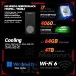 HP OMEN 16L Gaming Desktop with K500B Keyboard